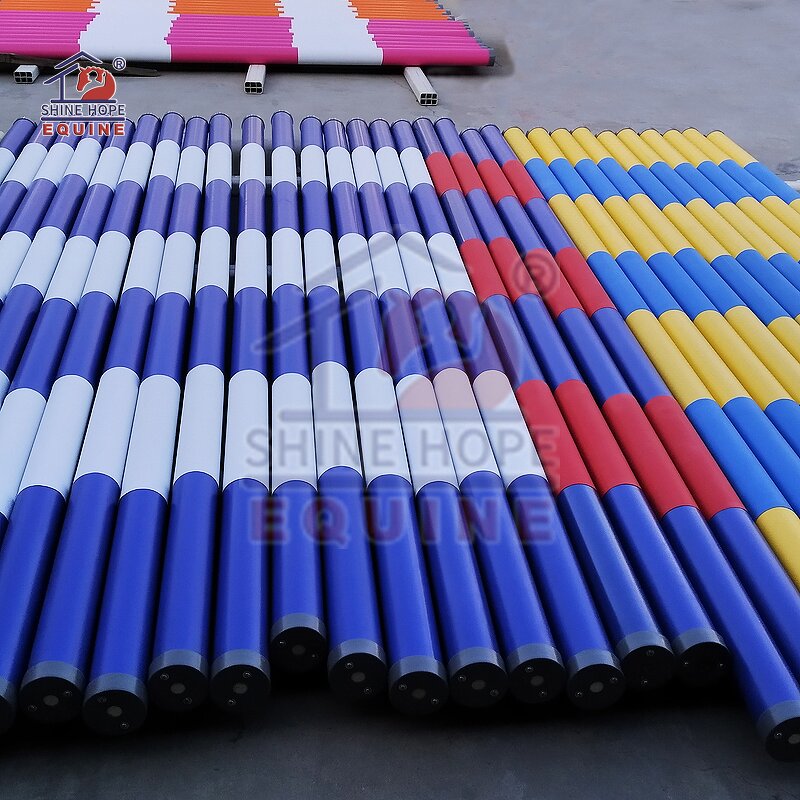 Show Jump Plastic Poles Factory - OEM 3.5m Single Color Without Infilled Wood