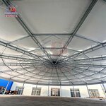 Covered Lunging Ring Factory - OEM 10m Metal Frame with Vinyl Roof Round Pen