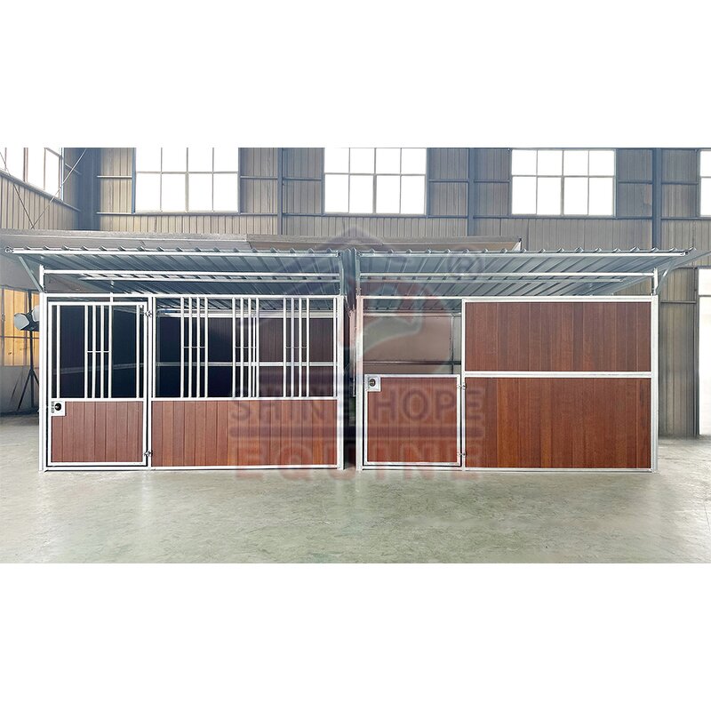 Horse Stable Doors Manufacturer - OEM New Farm Equestrian with Sliding Door Steel Roof