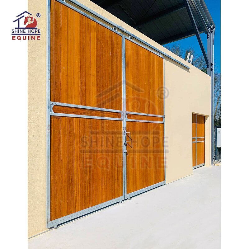 Exterior Sliding Barn Doors Manufacturer - OEM Equine Equipment Bamboo Wooden Dutch End