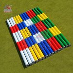 Show Jump Plastic Poles Factory - OEM 3.5m Single Color Without Infilled Wood