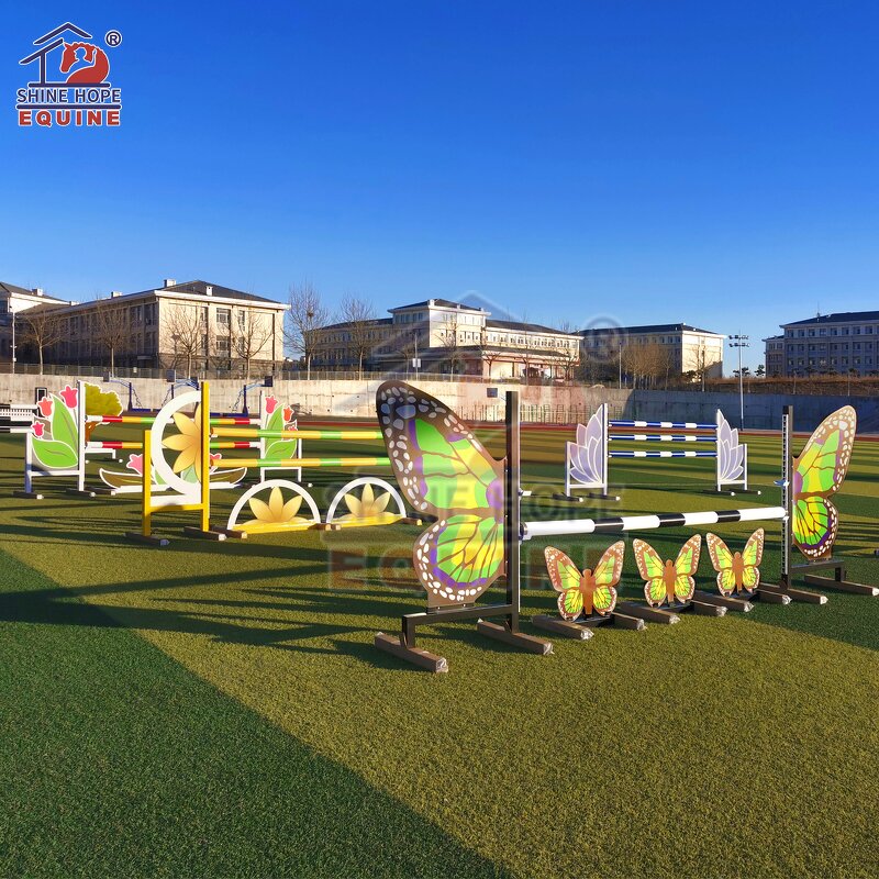 Horse Riding Show Equipment Manufacturer - OEM Shinehope Aluminium Elegant Horse Jumps Stand