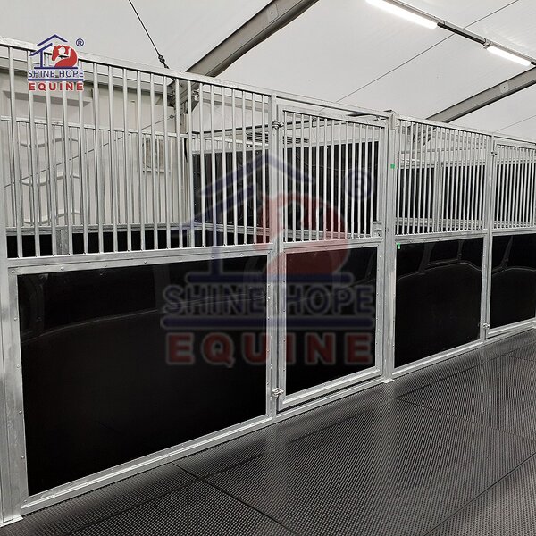 Portable Run-in Shed Factory - OEM HDG Horse Stall Fronts with HDPE Panel