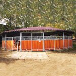 Electric Horse Walker Factory - OEM with Optional Fence and Roof Horse Products