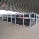 Portable Horse Stable Manufacturer - OEM Prefab Cheap Temporary Stalls with HDPE Panel