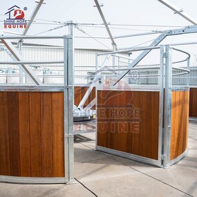 Horse Walker Factory - OEM Equine Training Machine Hot with Charged Pushers Tube Fence