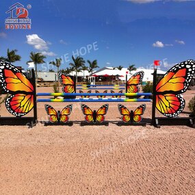 Hunter Jumping Wing Factory - OEM Horse Show Jump with Keyhole Track