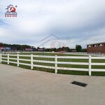 PVC Horse Fence Factory - OEM 5-Inch Double Door Round Pen for Horse Products