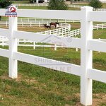 Vinyl Fence Panels Manufacturer - OEM 3 Rail PVC High Tensile Horse PVC Fencing