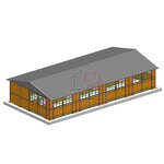 Prefab Horse Barns Factory - OEM Indoor Riding Arena Horse Shelter Run in Shed