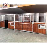 Horse Stalls System Factory - OEM USA Freedom Black Coating Bamboo Wood Stall