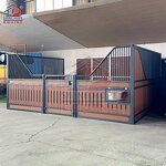 Steel Horse Stall Boxes Factory - OEM American Barn Builders Bamboo Wood with Hinged Doors