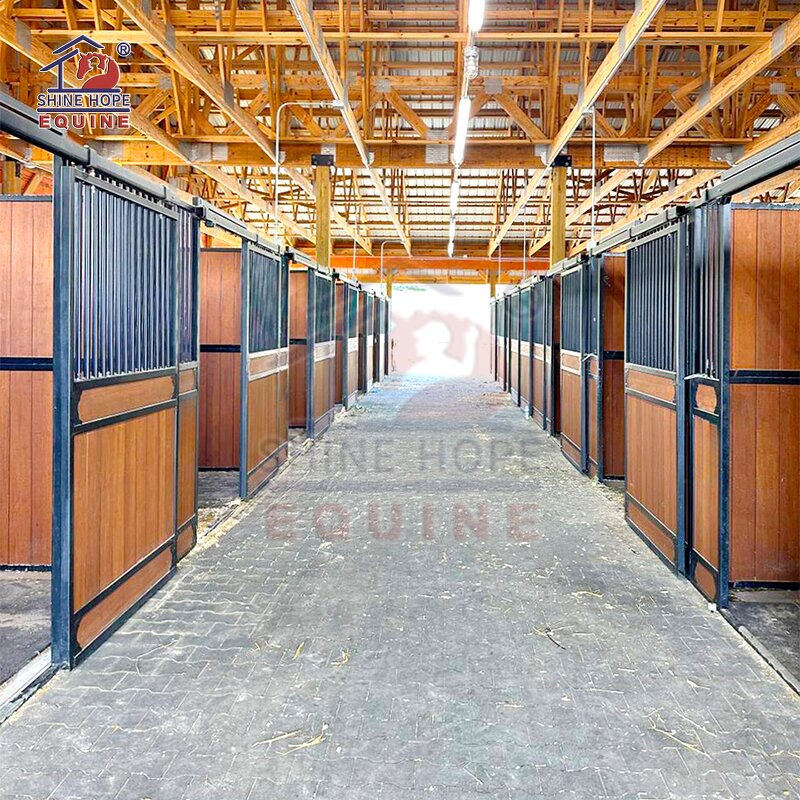 Steel Horse Stalls Manufacturer - OEM Outdoor Hot Dip Galvanized Barn Equipment