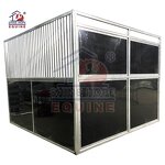 Portable Run-in Shed Factory - OEM HDG Horse Stall Fronts with HDPE Panel