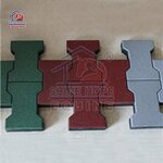 Slip Resistant Rubber Flooring Factory - OEM 23-45mm Thickness Dog-Bone Rubber Pavers