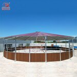 Covered Lunging Area Factory - OEM Metal Frame Round Pen Cover for Round Pen Panel