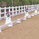 Dressage Arena Marker Letters Factory - OEM UV Resistant DEMK02 White HDPE Letters