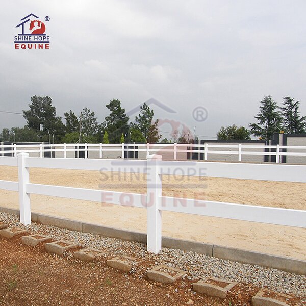 PVC Rail Horse Fence Manufacturer - OEM 5-Inch White UV Resistant Horse Products