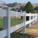 PVC Rail Horse Fence Manufacturer - OEM 5-Inch White UV Resistant Horse Products