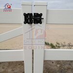 White PVC Farm Fence Factory - OEM Post and Rail 2-4 Rails Horse Paddock Durable
