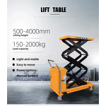 Trolley Lift Table Factory - OEM Custom 2000kg Economical Electric Table
