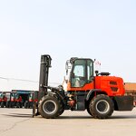 Portable Electric Mini Forklift Manufacturer - OEM 12-16 Ton Battery Rough Terrain Hand Push