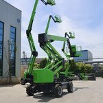 Towable Telescopic Boom Lift Factory - OEM Electric Diesel Hydraulic Cherry Picker Spider