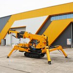 Compact Spider Crane Factory - OEM with Fly Jib 1T-8T Capacity Man Basket Indoor
