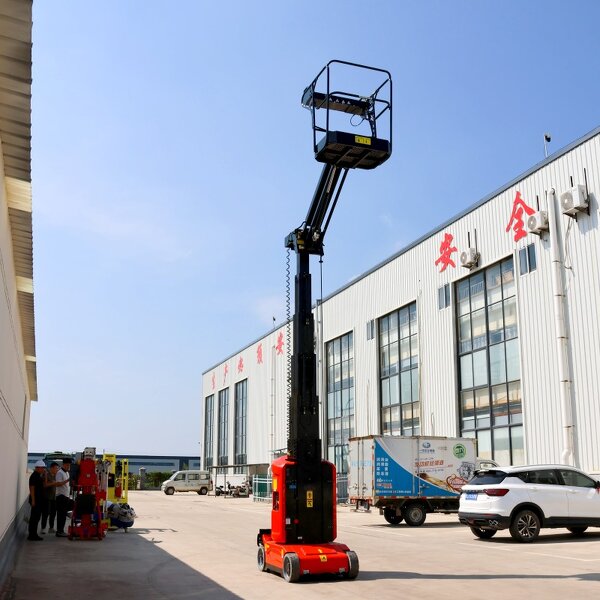Single Mast Electric Lifting Platform Factory - OEM 125kg 4 Meters Aluminum Alloy Cargo