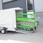 MINI Crawler Scissor Lift Factory - OEM 20ft 25ft 250KG Electric Self Propelled Narrow