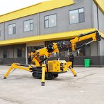Spider Crawler Crane Factory - OEM 1-8 Ton Fly Jib Electric Knuckle Boom with Basket