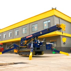 Knuckle Boom Spider Crane Factory - OEM 8 T Crawler Lifting 17M Height Mobile Crane