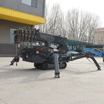Compact Spider Crane Factory - OEM with Fly Jib 1T-8T Capacity Man Basket Indoor