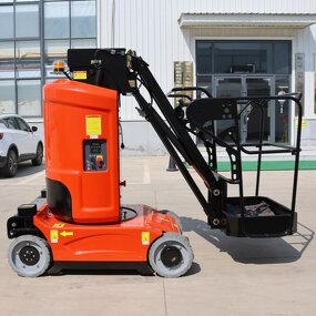 Single Mast Mobile Platform Factory - OEM 10m Hand Pull Aerial Working 12m Lifting Height