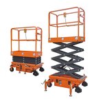 MINI Crawler Scissor Lift Factory - OEM 20ft 25ft 250KG Electric Self Propelled Narrow