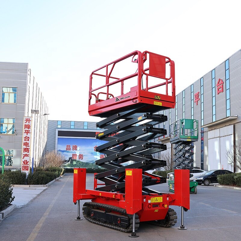MINI Tracked Scissor Lift Manufacturer - OEM Self Propelled Aerial for Narrow Building