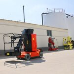 Single Mast Mobile Platform Factory - OEM 10m Hand Pull Aerial Working 12m Lifting Height