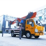 High-Altitude Work Vehicle Factory - OEM 25m Aerial Platform Diesel Truck Large Basket