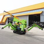 Compact Spider Crane Factory - OEM with Fly Jib 1T-8T Capacity Man Basket Indoor