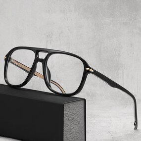 Glasses Frame Manufacturer - OEM Custom Square Double Bridge TR90 Clear