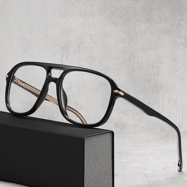 Glasses Frame Manufacturer - OEM Custom Square Double Bridge TR90 Clear