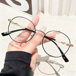 Anti Blue Light Glasses Factory - OEM Custom Ultralight Pearl Metal Round