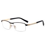 Business Glasses Manufacturer - OEM Custom Ultralight Semi-Rimless Metal