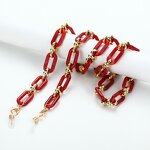 Eyeglass Chain Manufacturer - OEM Custom Amber Acrylic Button Necklace