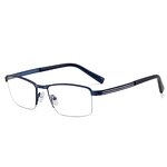 Business Glasses Manufacturer - OEM Custom Ultralight Semi-Rimless Metal