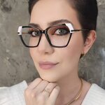 Eyeglasses Factory - OEM Custom Fashion Red Leopard Patchwork Retro