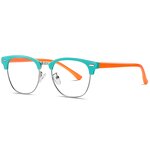 Kids Eyeglasses Manufacturer - OEM Custom Retro Half Frame Metal Optic