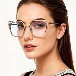 Eyeglasses Manufacturer - OEM Custom Square Hollow Out Large Frame