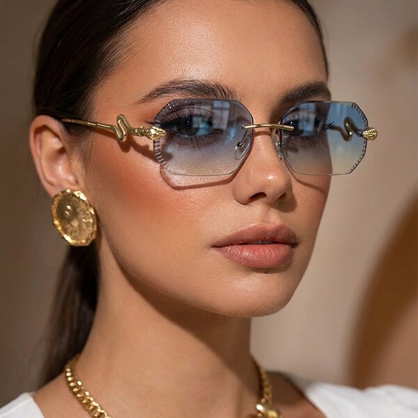 Sunglasses Factory - OEM Custom Small Frame Polygon Rimless