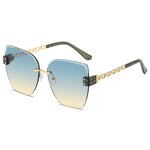 Sunglasses Factory - OEM Custom Rimless Gradient Polygon Luxury